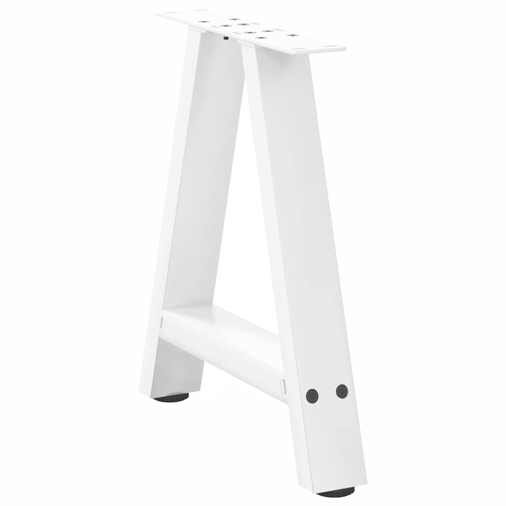 Nohy Konferenčního Stolku Ve Tvaru A, 2 Ks, Bílé, 50 X (42-43) Cm, Ocel