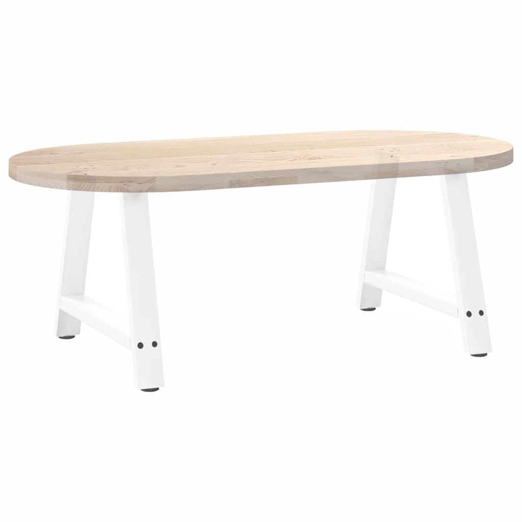 Nohy Konferenčního Stolku Ve Tvaru A, 2 Ks, Bílé, 60 X (42-43) Cm, Ocel