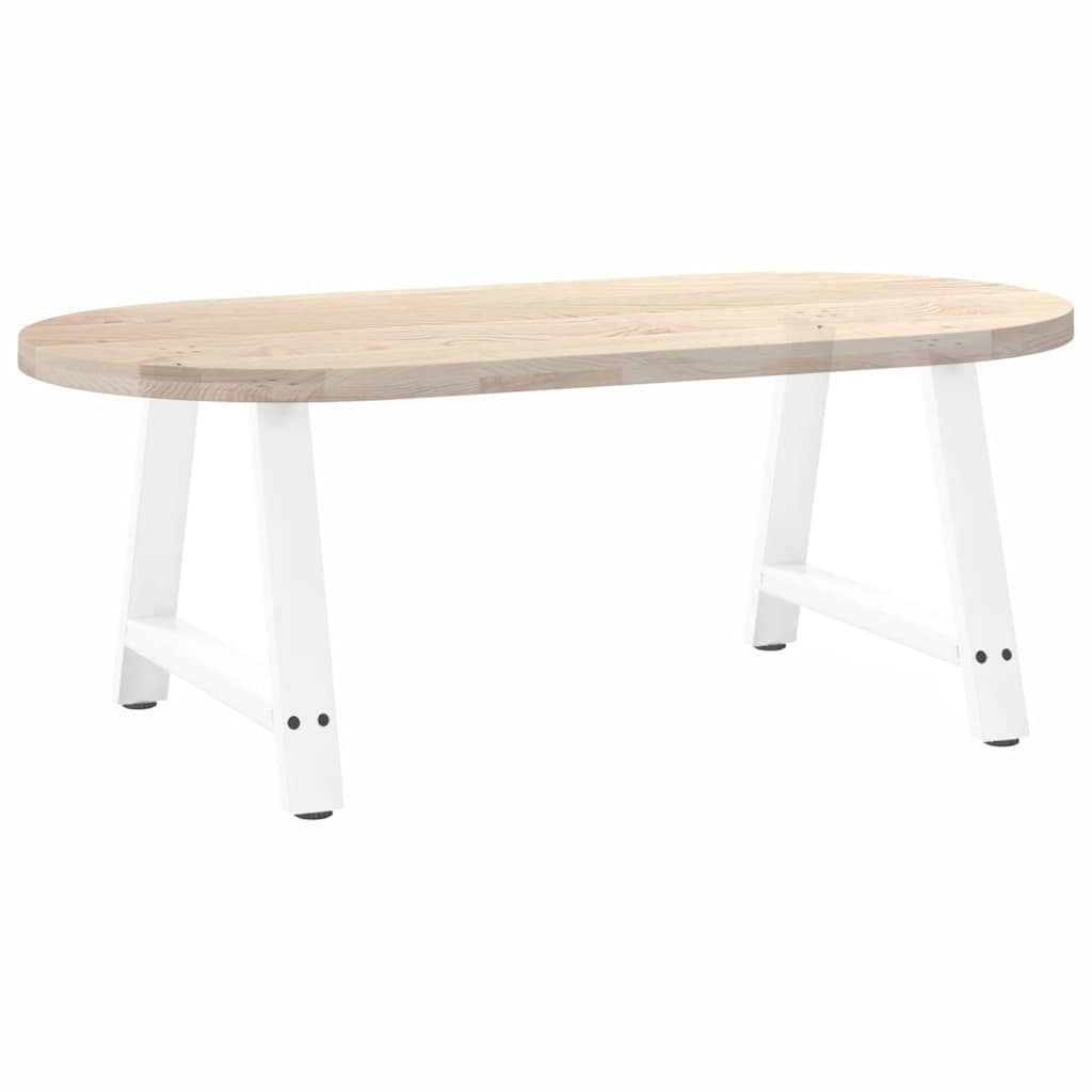 Nohy Konferenčního Stolku Ve Tvaru A, 2 Ks, Bílé, 70 X (42-43) Cm, Ocel