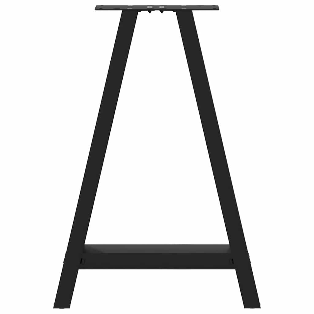 Nohy K Jídelnímu Stolu Ve Tvaru A, 2 Ks, Černé, 50 X (72-73) Cm, Ocel