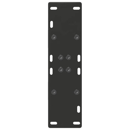 Nohy K Jídelnímu Stolu Ve Tvaru A, 2 Ks, Černé, 50 X (72-73) Cm, Ocel