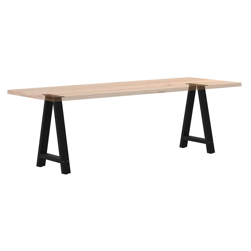 Nohy K Jídelnímu Stolu Ve Tvaru A, 2 Ks, Černé, 50 X (72-73) Cm, Ocel