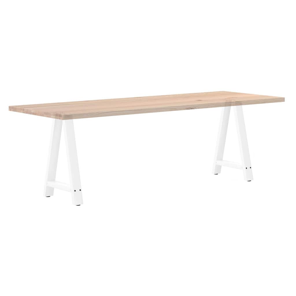 Nohy K Jídelnímu Stolu Ve Tvaru A, 2 Ks, Bílé, 50 X (72-73) Cm, Ocel