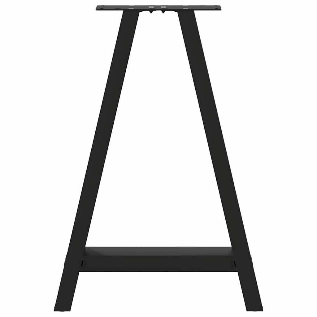 Nohy K Jídelnímu Stolu Ve Tvaru A, 2 Ks, Černé, 60 X (72-73) Cm, Ocel