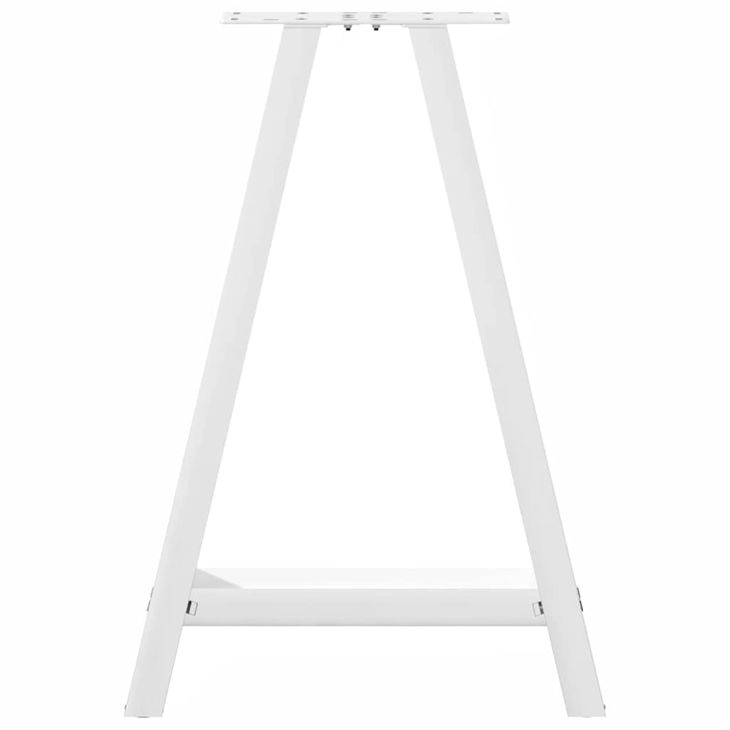 Nohy K Jídelnímu Stolu Ve Tvaru A, 2 Ks, Bílé, 60 X (72-73) Cm, Ocel