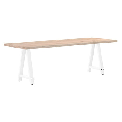 Nohy K Jídelnímu Stolu Ve Tvaru A, 2 Ks, Bílé, 60 X (72-73) Cm, Ocel