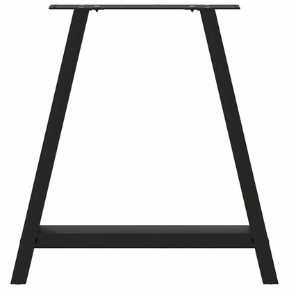Nohy K Jídelnímu Stolu Ve Tvaru A, 2 Ks, Černé, 70 X (72-73) Cm, Ocel