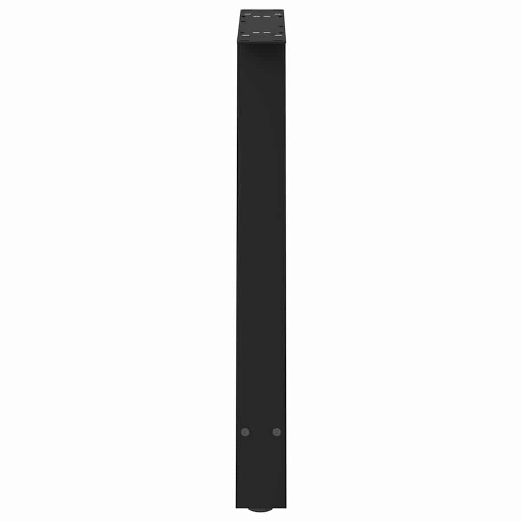Nohy K Jídelnímu Stolu Ve Tvaru A, 2 Ks, Černé, 70 X (72-73) Cm, Ocel