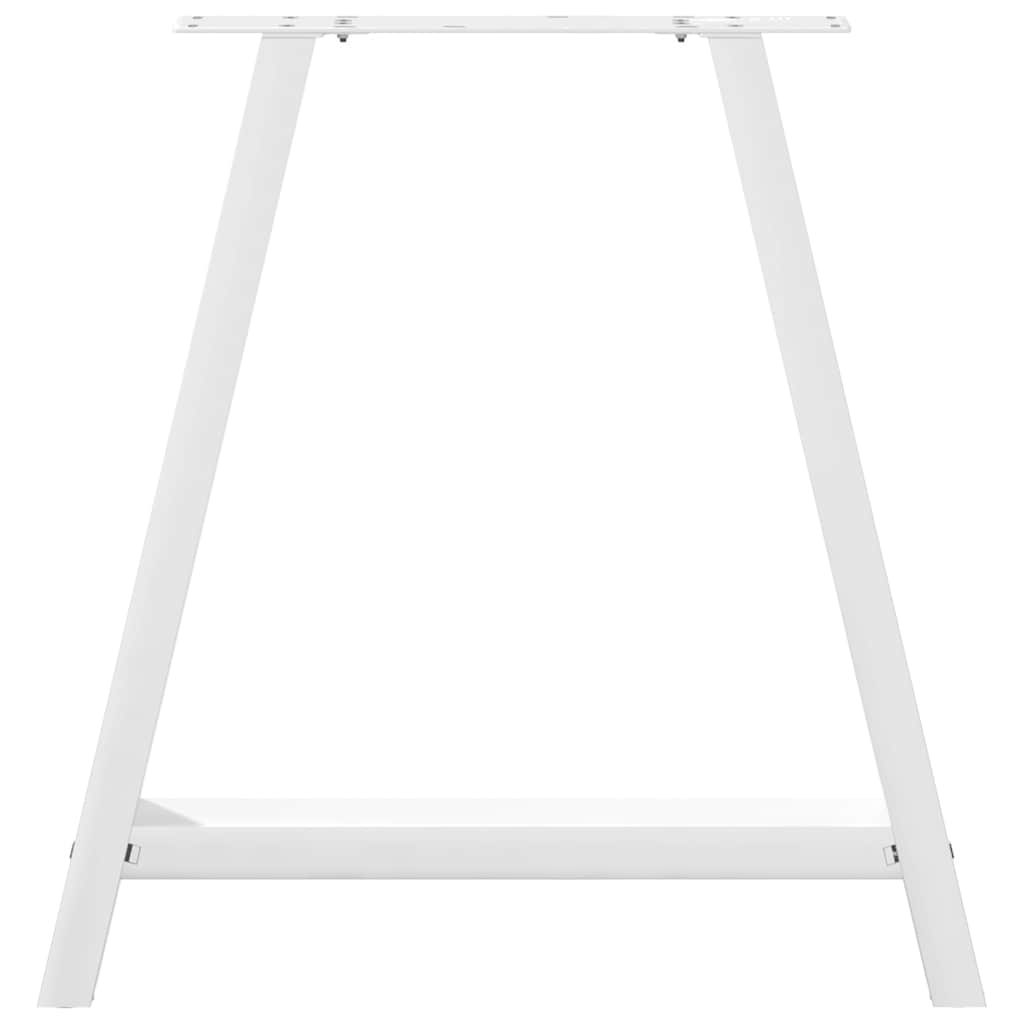 Nohy K Jídelnímu Stolu Ve Tvaru A, 2 Ks, Bílé, 70 X (72-73) Cm, Ocel