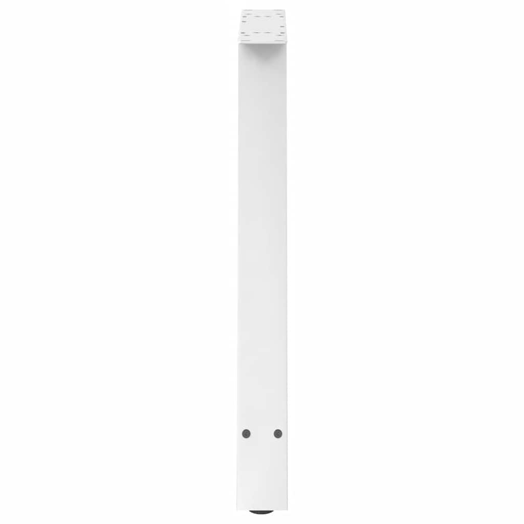 Nohy K Jídelnímu Stolu Ve Tvaru A, 2 Ks, Bílé, 70 X (72-73) Cm, Ocel