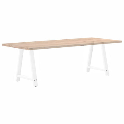 Nohy K Jídelnímu Stolu Ve Tvaru A, 2 Ks, Bílé, 70 X (72-73) Cm, Ocel