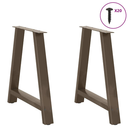 Nohy K Jídelnímu Stolu Ve Tvaru A, 2 Ks, 70 X (72-73) Cm, Ocel