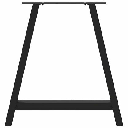 Nohy K Jídelnímu Stolu Ve Tvaru A, 2 Ks, Černé, 80 X (72-73) Cm, Ocel