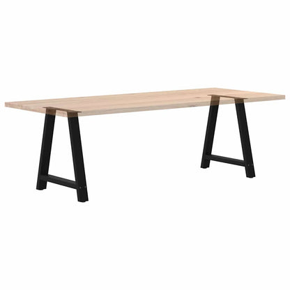 Nohy K Jídelnímu Stolu Ve Tvaru A, 2 Ks, Černé, 80 X (72-73) Cm, Ocel