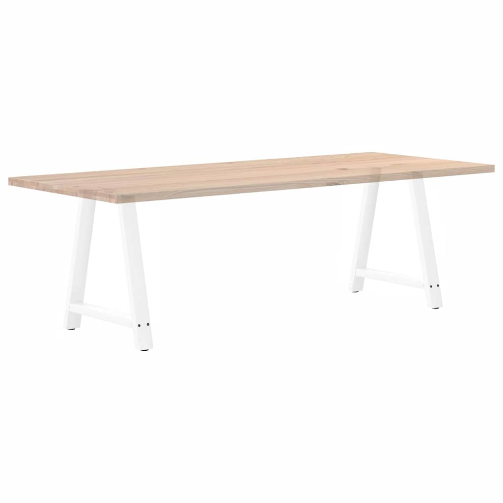 Nohy K Jídelnímu Stolu Ve Tvaru A, 2 Ks, Bílé, 80 X (72-73) Cm, Ocel