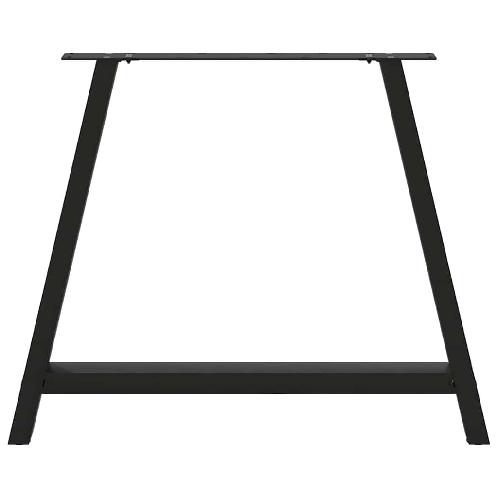 Nohy K Jídelnímu Stolu Ve Tvaru A, 2 Ks, Černé, 90 X (72-73) Cm, Ocel