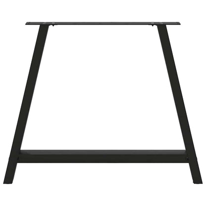 Nohy K Jídelnímu Stolu Ve Tvaru A, 2 Ks, Černé, 90 X (72-73) Cm, Ocel