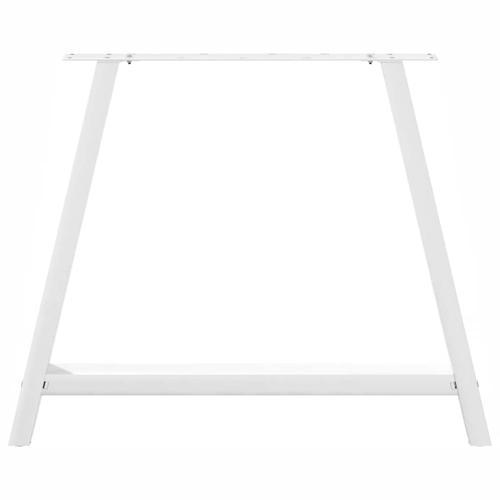 Nohy K Jídelnímu Stolu Ve Tvaru A, 2 Ks, Bílé, 90 X (72-73) Cm, Ocel
