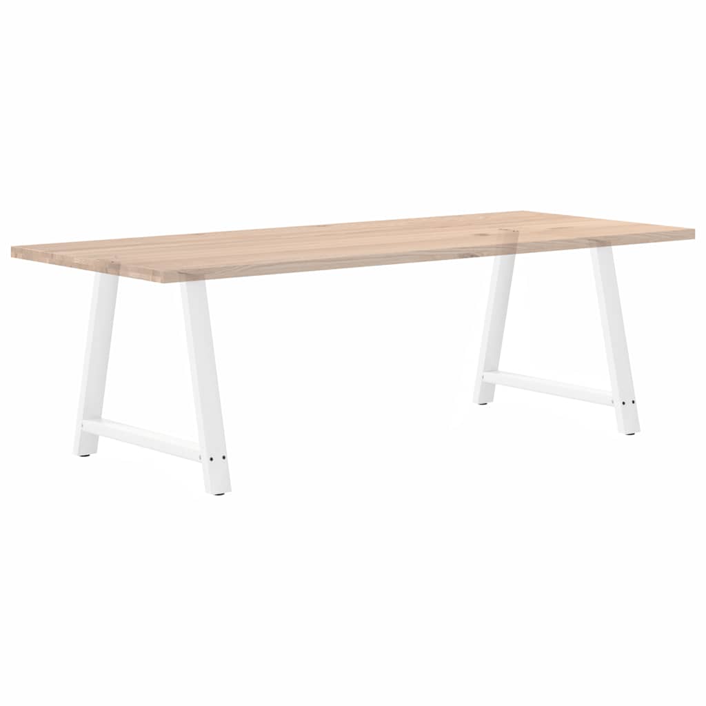 Nohy K Jídelnímu Stolu Ve Tvaru A, 2 Ks, Bílé, 90 X (72-73) Cm, Ocel