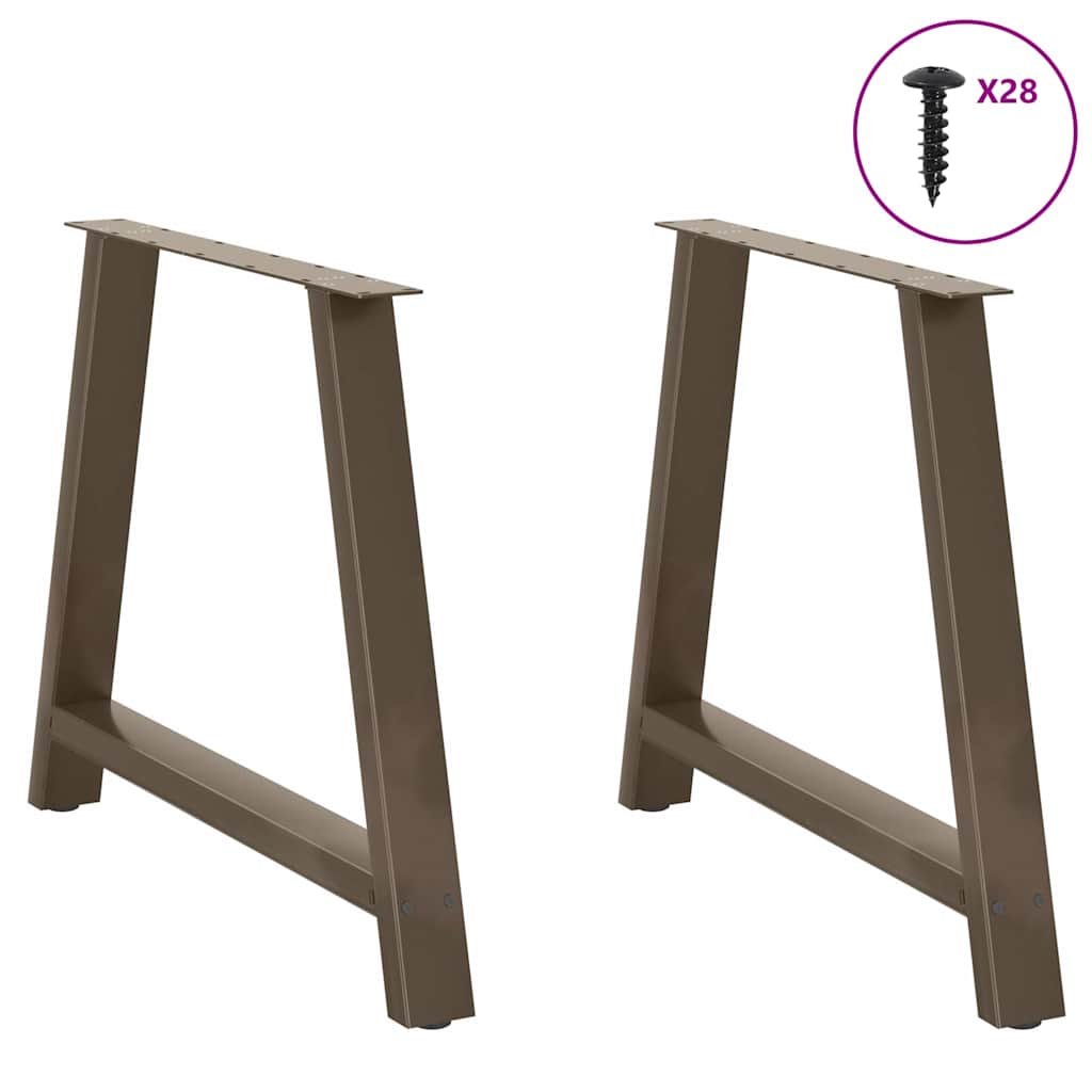 Nohy K Jídelnímu Stolu Ve Tvaru A, 2 Ks, 90 X (72-73) Cm, Ocel