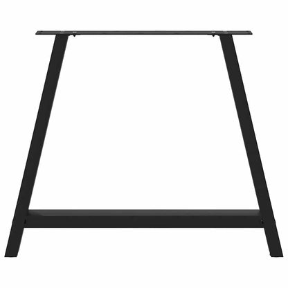 Nohy K Jídelnímu Stolu Ve Tvaru A, 2 Ks, Černé, 100 X (72-73) Cm, Ocel