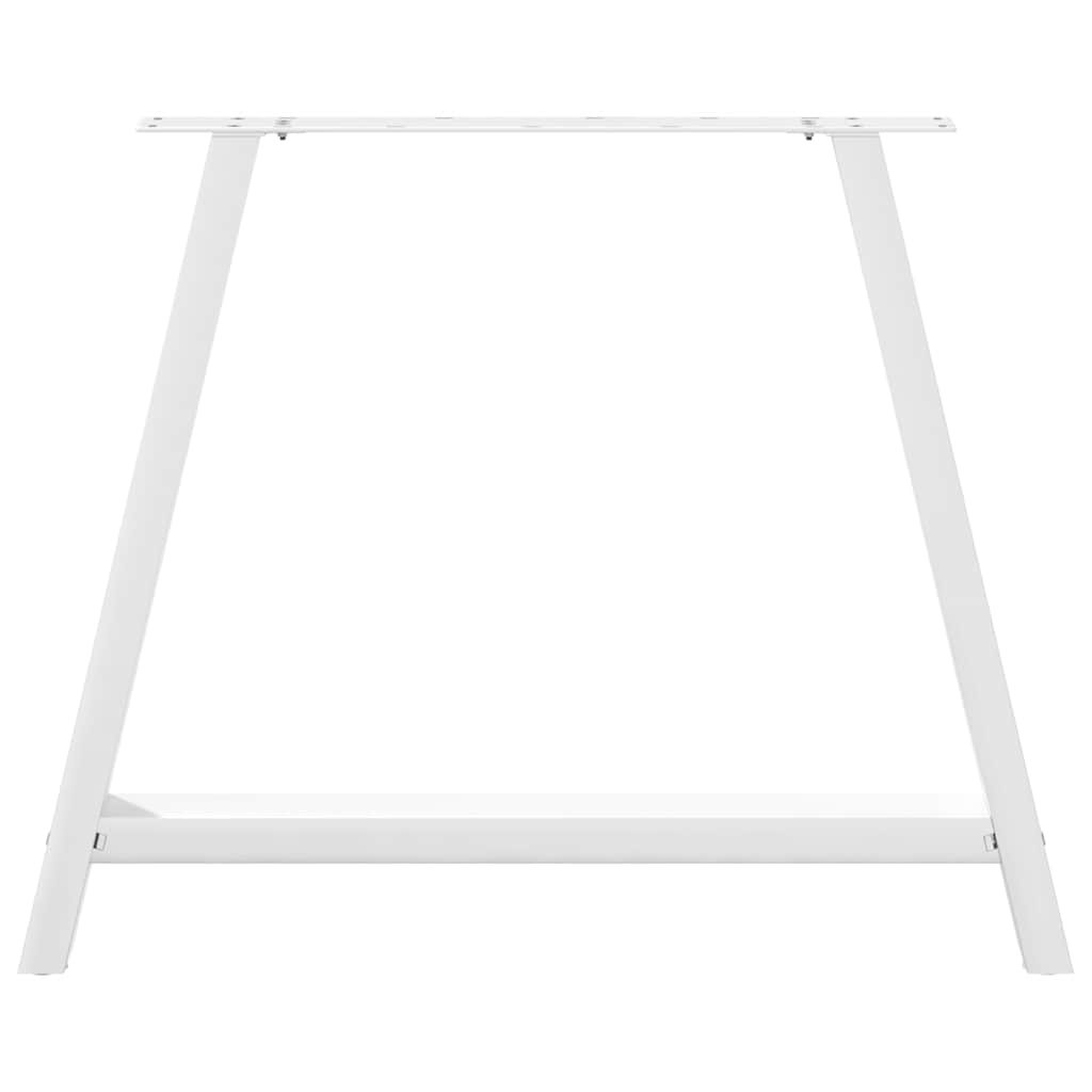 Nohy K Jídelnímu Stolu Ve Tvaru A, 2 Ks, Bílé, 100 X (72-73) Cm, Ocel