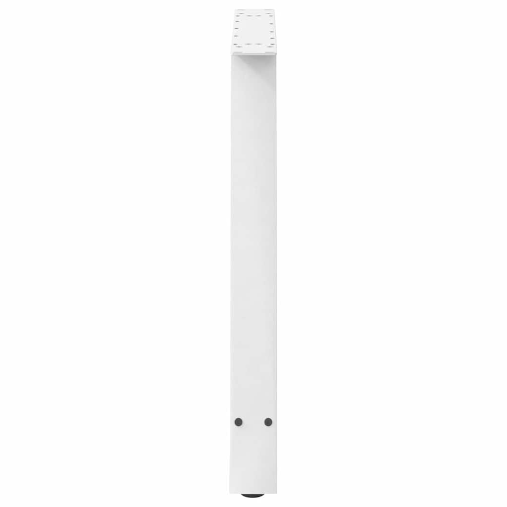 Nohy K Jídelnímu Stolu Ve Tvaru A, 2 Ks, Bílé, 100 X (72-73) Cm, Ocel