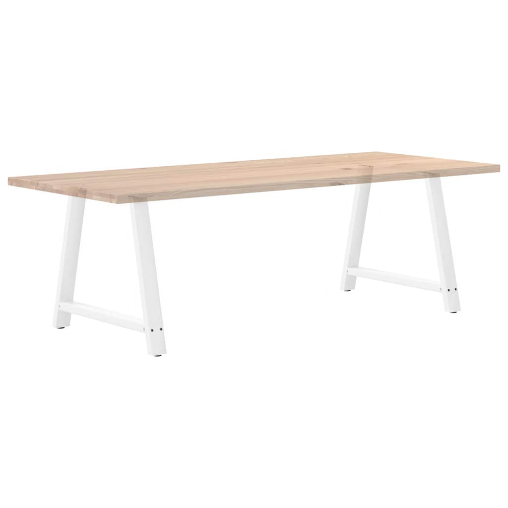 Nohy K Jídelnímu Stolu Ve Tvaru A, 2 Ks, Bílé, 100 X (72-73) Cm, Ocel