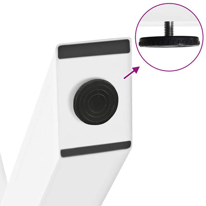 Nohy Konferenčního Stolku Ve Tvaru X, 2 Ks, Bílé, 30 X (30-31) Cm, Ocel Bílá