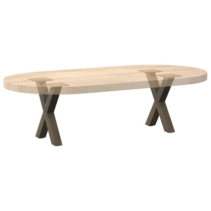 Nohy Konferenčního Stolku Ve Tvaru X, 2 Ks, Přírodní Ocel, 30 X (30-31) Cm, Ocel