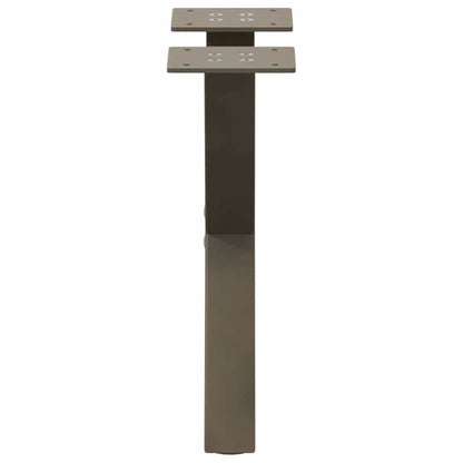 Nohy Konferenčního Stolku Ve Tvaru X, 2 Ks, Ocel, 37 X (30-31) Cm, Ocel Přírodní