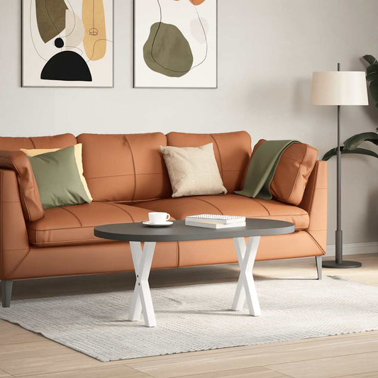 Nohy Konferenčního Stolku Ve Tvaru X, 2 Ks, Bílé, 38 X (42-43) Cm, Ocel
