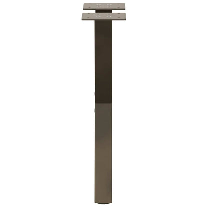 Nohy Konferenčního Stolku Ve Tvaru X, 2 Ks, Přírodní Ocel, 38 X (42-43) Cm, Ocel