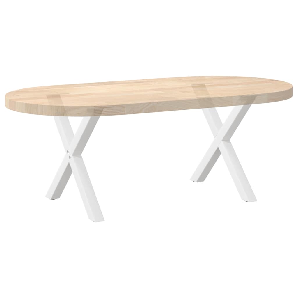 Nohy Konferenčního Stolku Ve Tvaru X, 2 Ks, Bílé, 60 X (42-43) Cm, Ocel