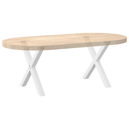 Nohy Konferenčního Stolku Ve Tvaru X, 2 Ks, Bílé, 60 X (42-43) Cm, Ocel