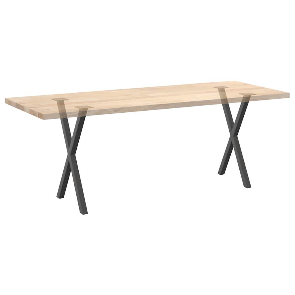 Nohy Jídelního Stolku Ve Tvaru X 2 Ks 50X(72-73) Cm Ocel Antracitová