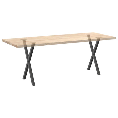 Nohy Jídelního Stolku Ve Tvaru X 2 Ks 50X(72-73) Cm Ocel Antracitová