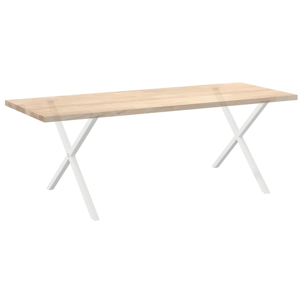 Nohy K Jídelnímu Stolu Ve Tvaru X, 2 Ks, Bílé, 90 X (72-73) Cm, Ocel