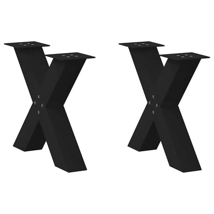 Nohy Konferenčního Stolku Ve Tvaru X 2 Ks Černé 40X(30-31) Cm Černá