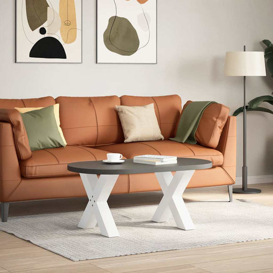 Nohy Konferenčního Stolku Ve Tvaru X, 2 Ks, Bílé, 50 X (42-43) Cm, Ocel