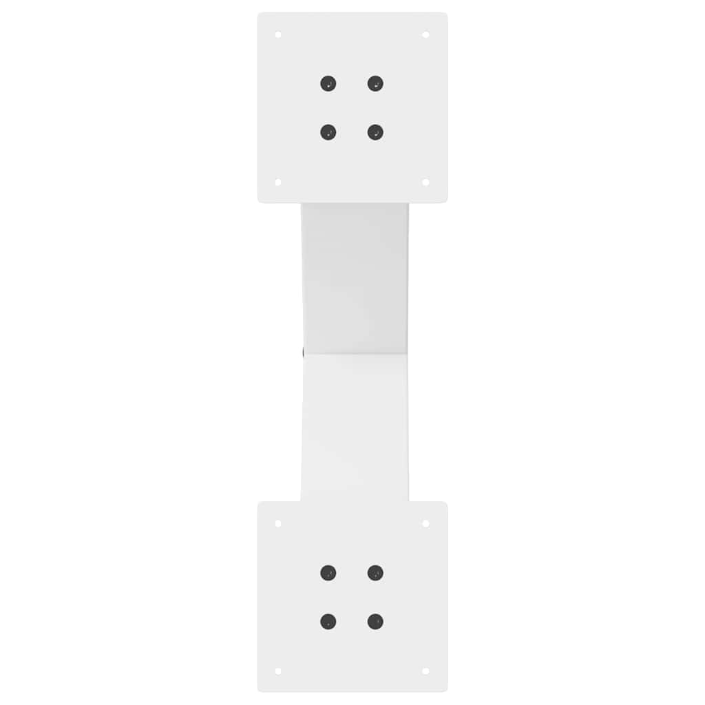 Nohy Konferenčního Stolku Ve Tvaru X, 2 Ks, Bílé, 50 X (42-43) Cm, Ocel