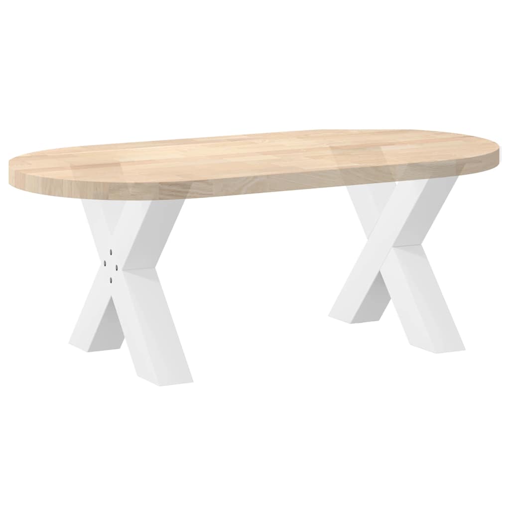 Nohy Konferenčního Stolku Ve Tvaru X, 2 Ks, Bílé, 50 X (42-43) Cm, Ocel