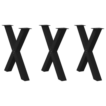 Nohy Konferenčního Stolku Ve Tvaru X 2 Ks Černé 40X(30-31) Cm Černá