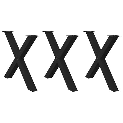 Nohy Konferenčního Stolku Ve Tvaru X 2 Ks Černé 40X(30-31) Cm Černá