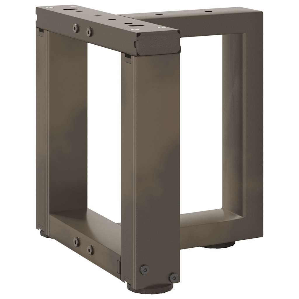 Nohy Konferenčního Stolku Ve Tvaru T, 2 Ks, Černé, , Ocel Přírodní