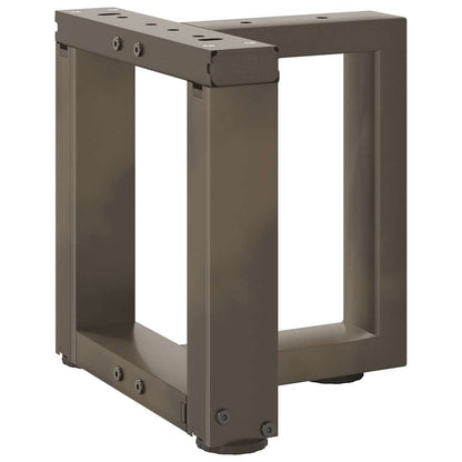 Nohy Konferenčního Stolku Ve Tvaru T, 2 Ks, Černé, , Ocel Přírodní