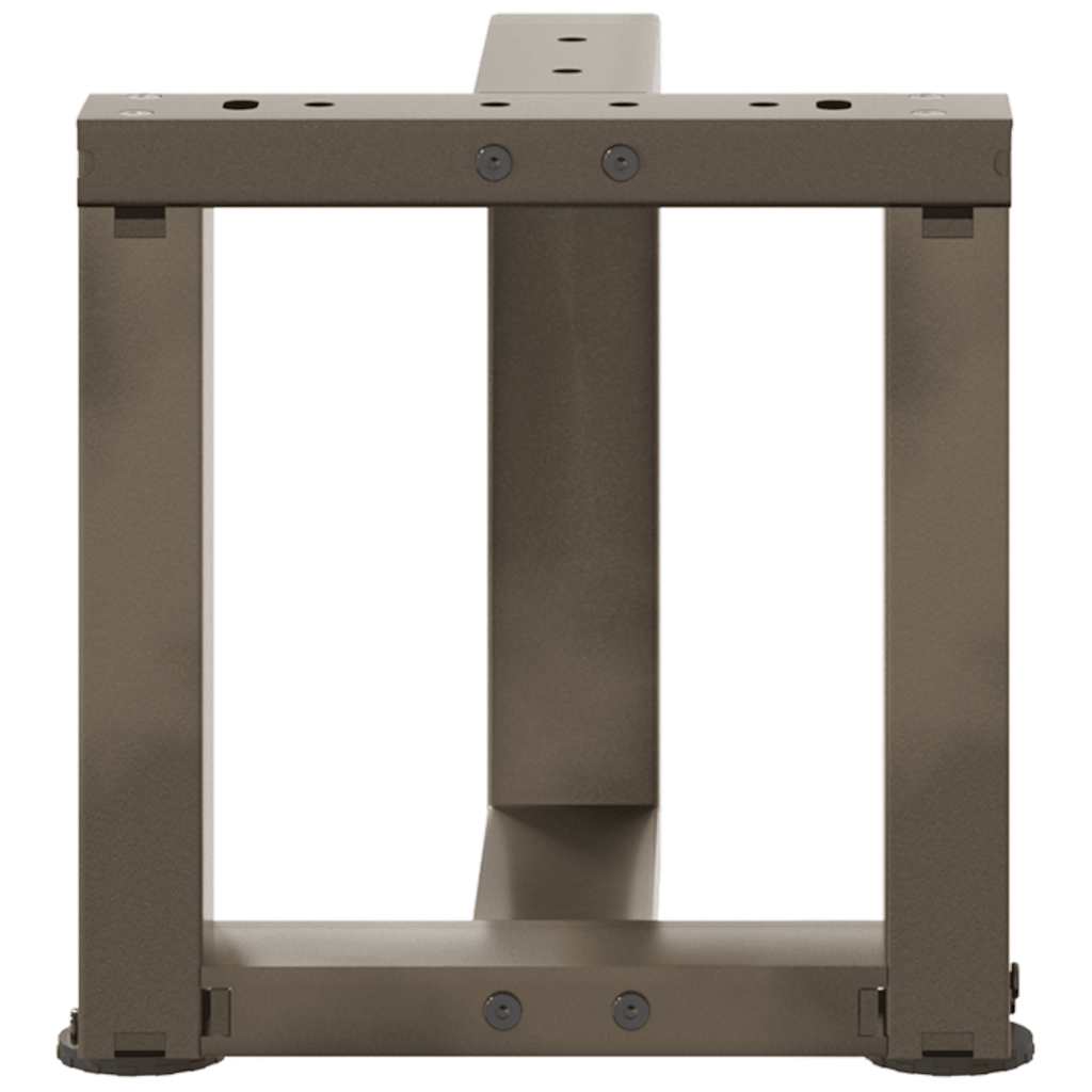 Nohy Konferenčního Stolku Ve Tvaru T, 2 Ks, Černé, , Ocel Přírodní