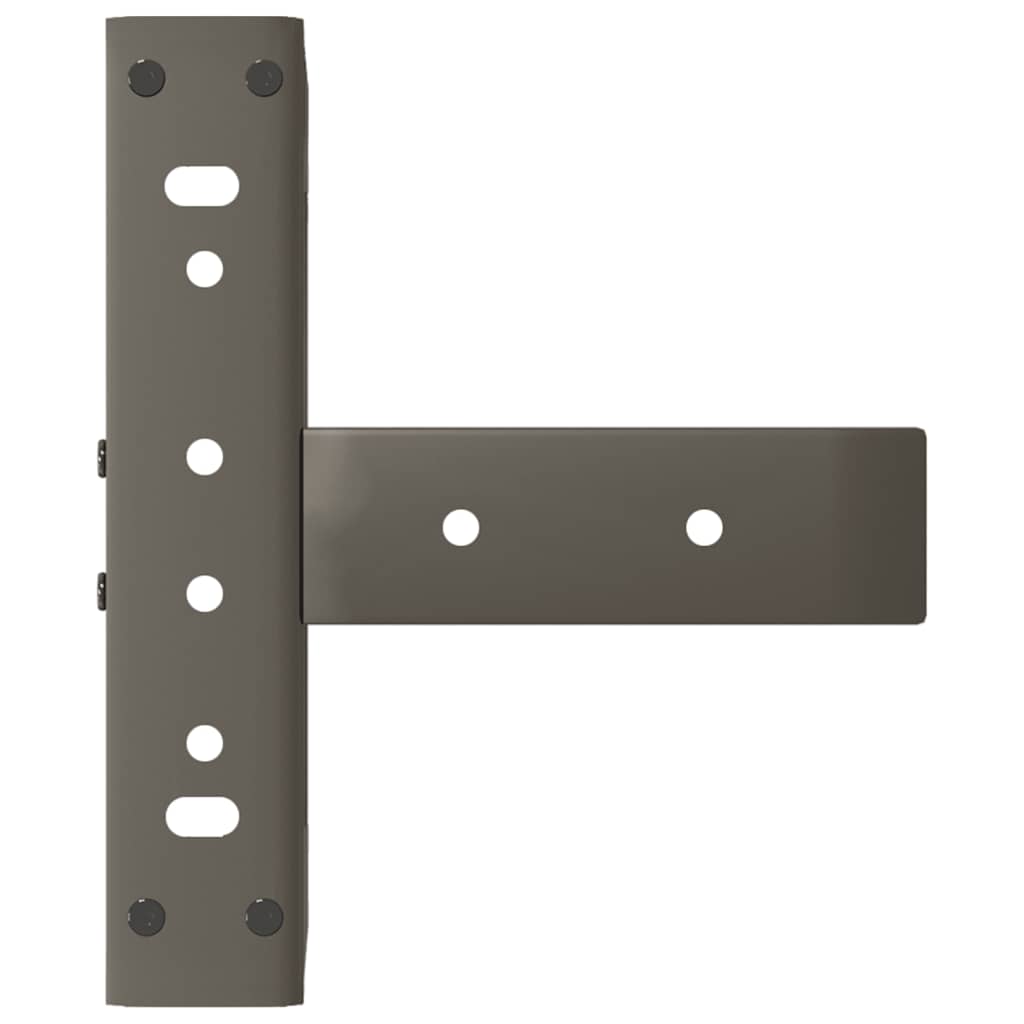 Nohy Konferenčního Stolku Ve Tvaru T, 2 Ks, Černé, , Ocel Přírodní