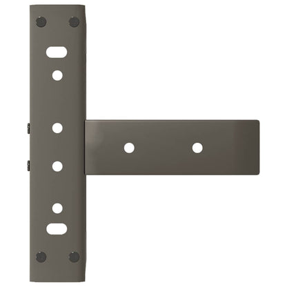 Nohy Konferenčního Stolku Ve Tvaru T, 2 Ks, Černé, , Ocel Přírodní