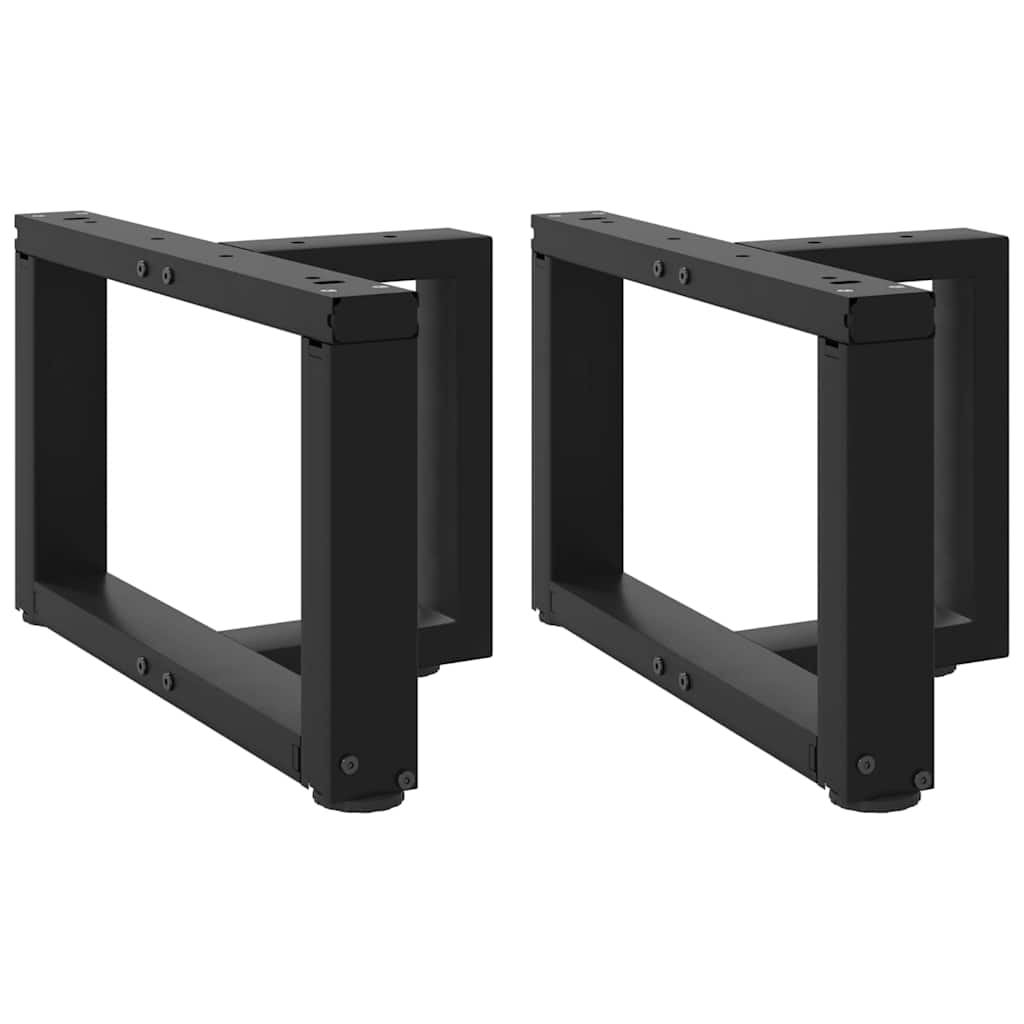 Nohy Konferenčního Stolku Ve Tvaru T 2 Ks Černé 28X25X(42-43)Cm Černá